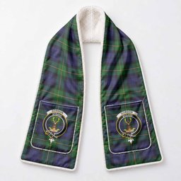 Gordon Tartan Crest Pocket Scarf - Ultimate Plaid Gift Wrap