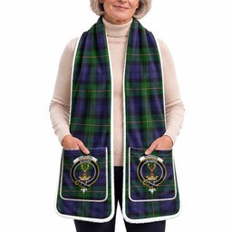 Gordon Tartan Crest Pocket Scarf - Ultimate Plaid Gift Wrap