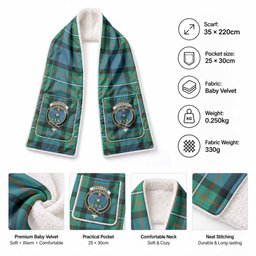 Ferguson (Fergusson) Tartan Crest Pocket Scarf - Ultimate Plaid Gift Wrap