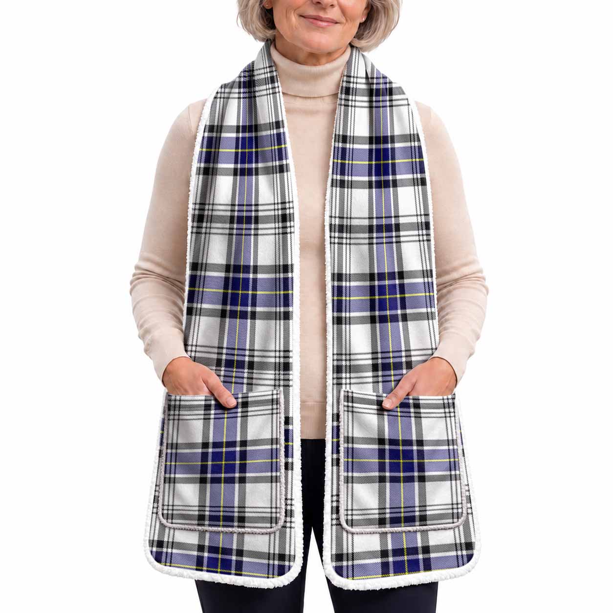 Hannay Tartan Hand-Warmer Pocket Scarf