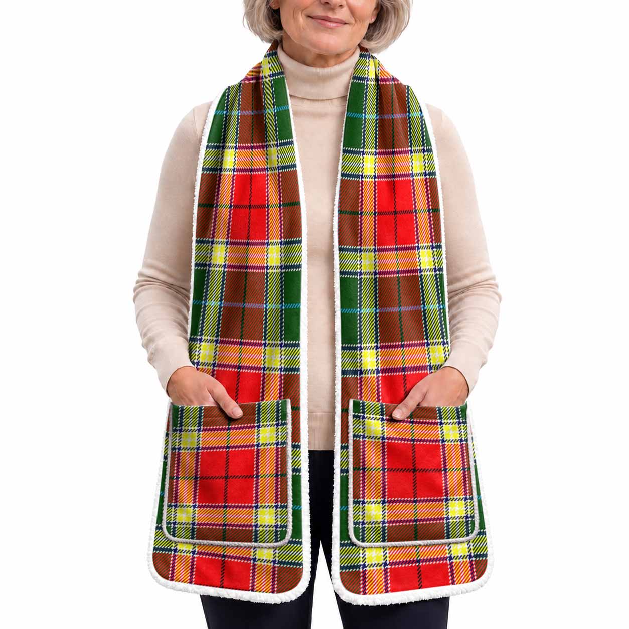 Gibson (Gibbs or Gibsone) Tartan Hand-Warmer Pocket Scarf