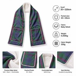 Laurie Tartan Hand-Warmer Pocket Scarf