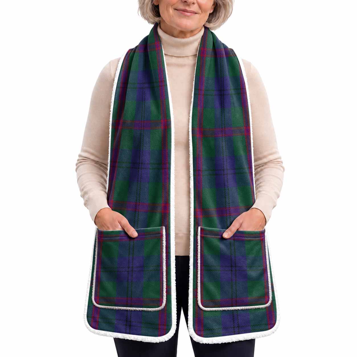 Laurie Tartan Hand-Warmer Pocket Scarf