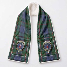 Colquhoun Tartan Crest Pocket Scarf - Ultimate Plaid Gift Wrap