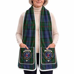 Colquhoun Tartan Crest Pocket Scarf - Ultimate Plaid Gift Wrap
