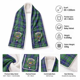 Douglas Tartan Crest Pocket Scarf - Ultimate Plaid Gift Wrap