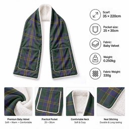 Kilkenny Tartan Hand-Warmer Pocket Scarf