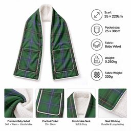 Henderson Tartan Hand-Warmer Pocket Scarf