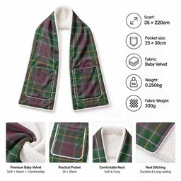 Crosbie Tartan Hand-Warmer Pocket Scarf