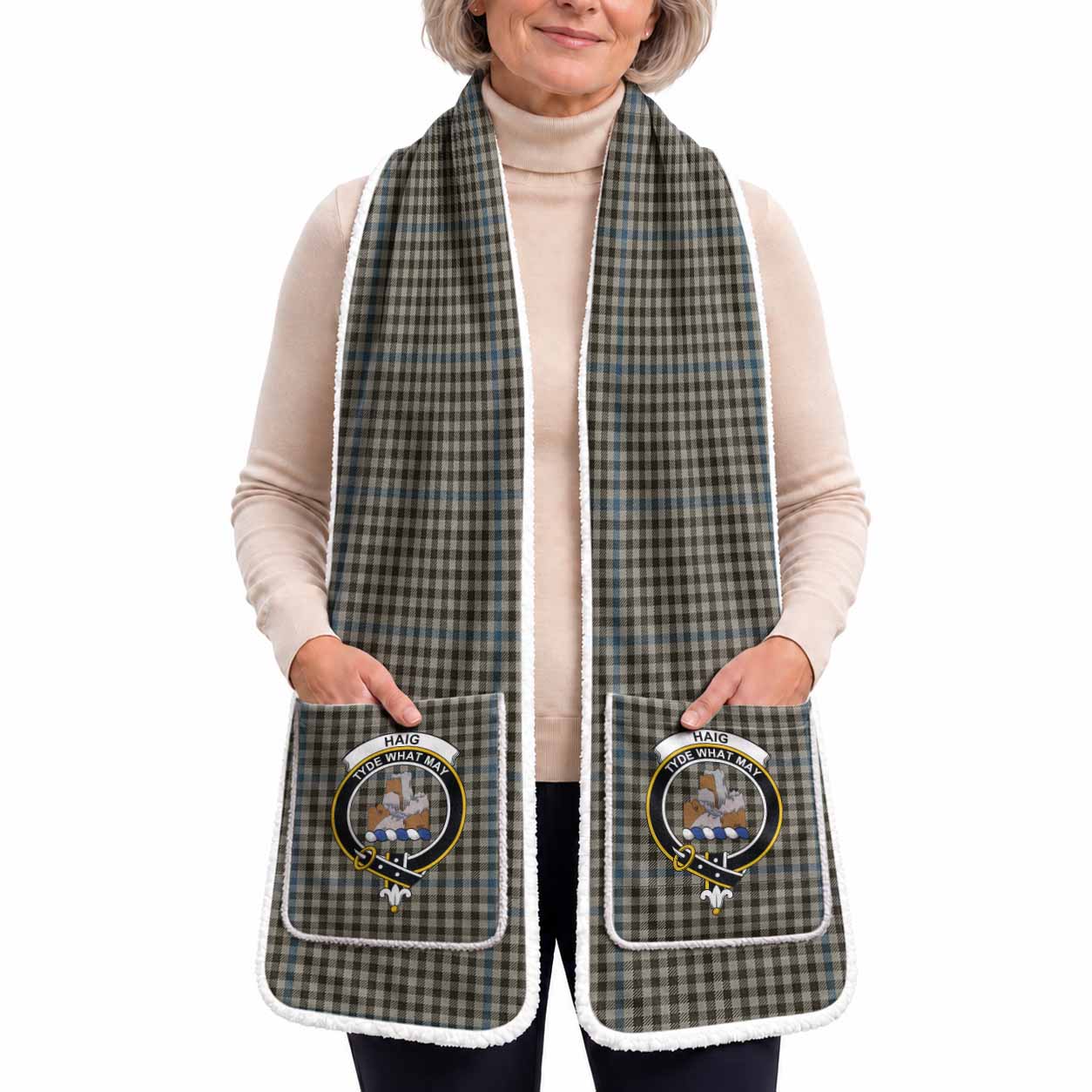 Haig Tartan Crest Pocket Scarf - Ultimate Plaid Gift Wrap