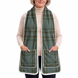 Kelly Tartan Hand-Warmer Pocket Scarf