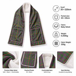 Hall Tartan Hand-Warmer Pocket Scarf