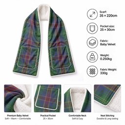 Hart Tartan Hand-Warmer Pocket Scarf