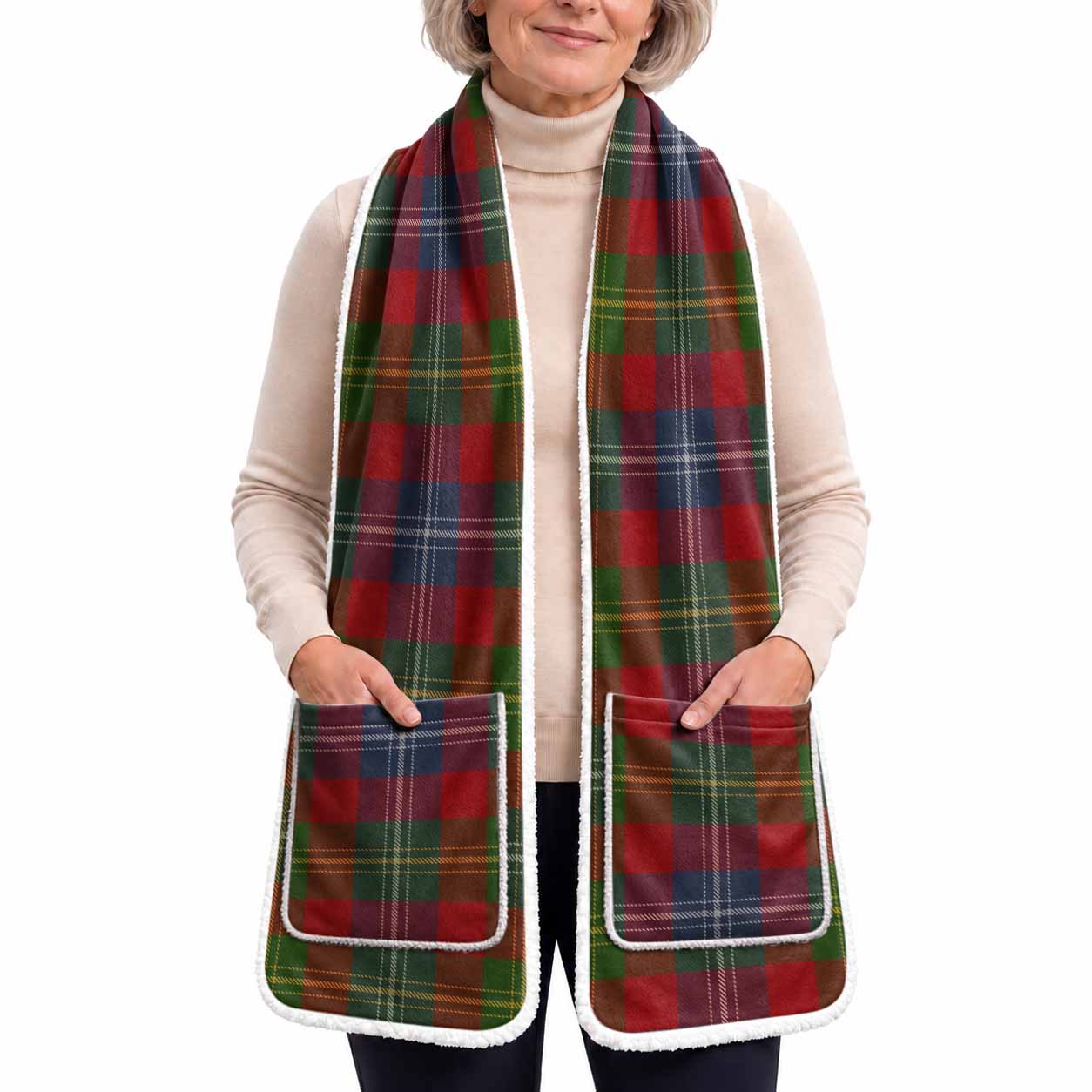 Forrester (Foster) Tartan Hand-Warmer Pocket Scarf