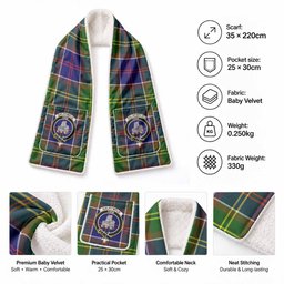 Dalrymple Tartan Crest Pocket Scarf - Ultimate Plaid Gift Wrap