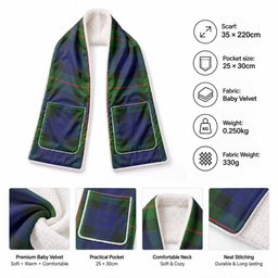 Jamieson Tartan Hand-Warmer Pocket Scarf