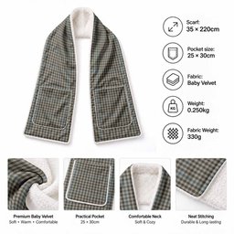 Haig Tartan Hand-Warmer Pocket Scarf