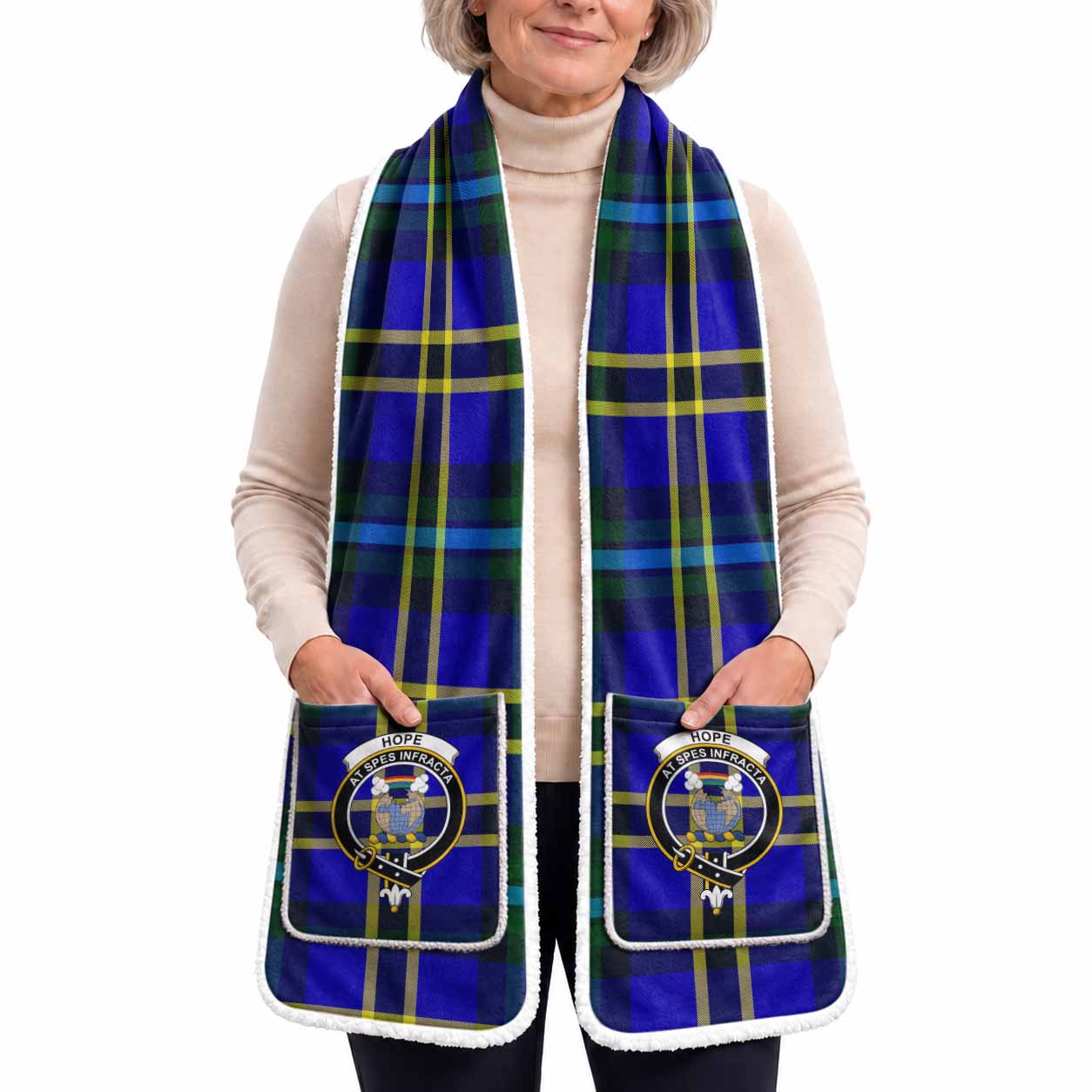 Hope Tartan Crest Pocket Scarf - Ultimate Plaid Gift Wrap