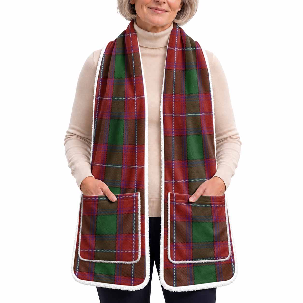 Rattray Tartan Hand-Warmer Pocket Scarf
