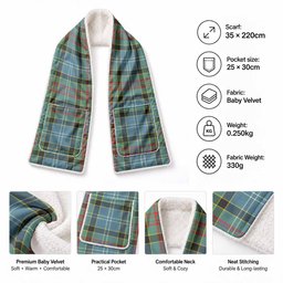 Paisley Tartan Hand-Warmer Pocket Scarf