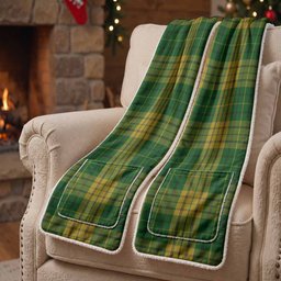 Meredith of Wales Tartan Hand-Warmer Pocket Scarf