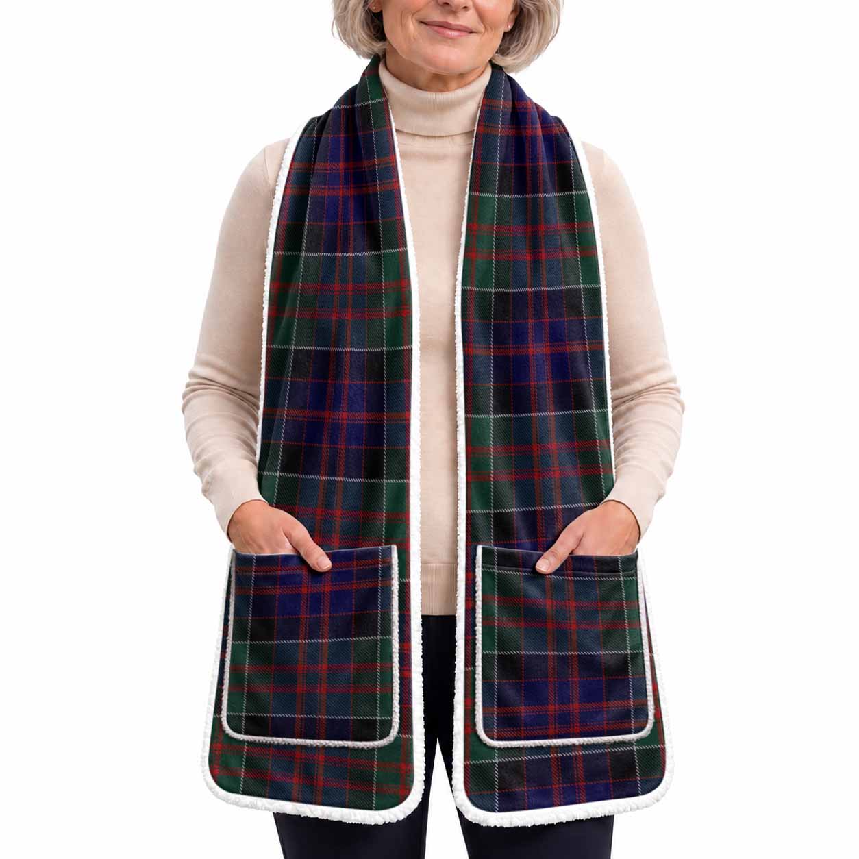 MacDonald (McDonald) of Clanranald Tartan Hand-Warmer Pocket Scarf