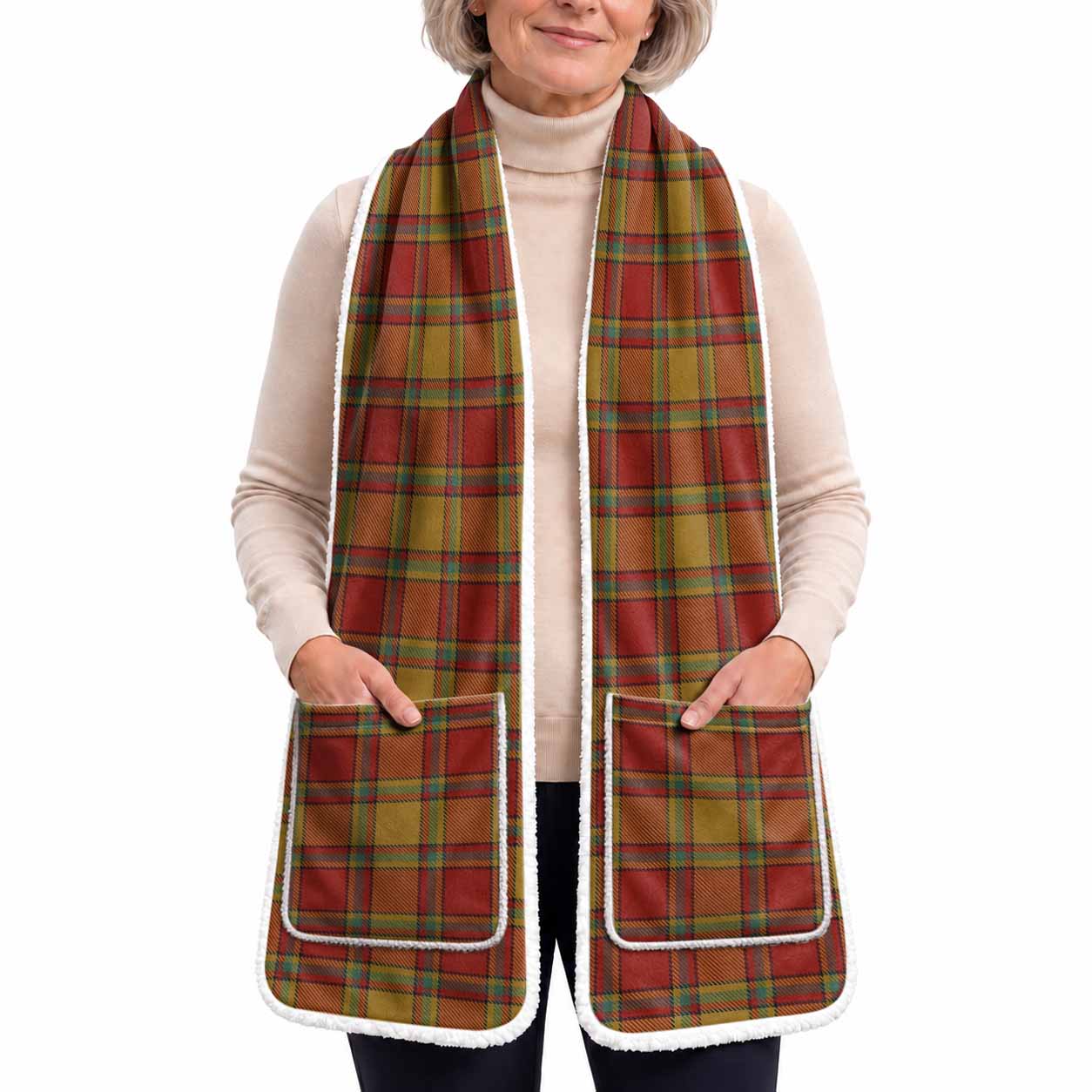Scrymgeour Tartan Hand-Warmer Pocket Scarf