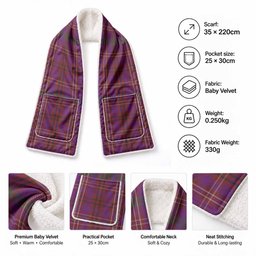 McCall (Caithness) Tartan Hand-Warmer Pocket Scarf
