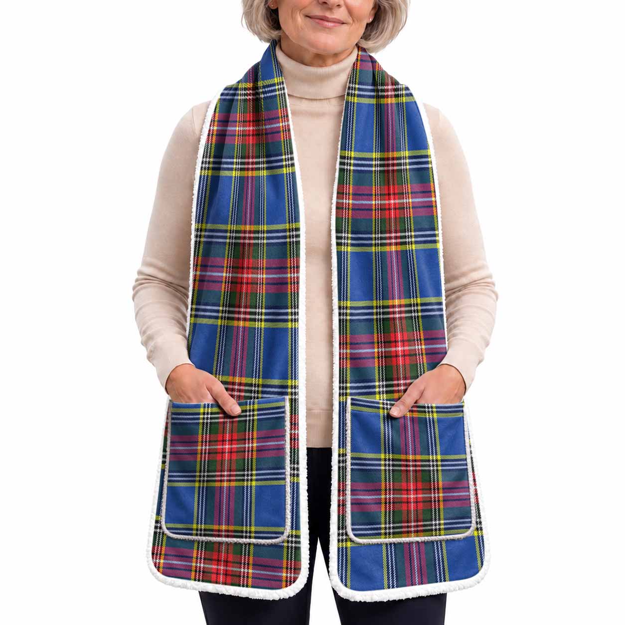 MacBeth (McBeth) Tartan Hand-Warmer Pocket Scarf