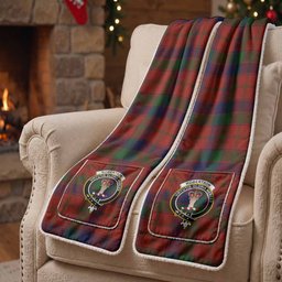 Robertson Tartan Crest Pocket Scarf - Ultimate Plaid Gift Wrap