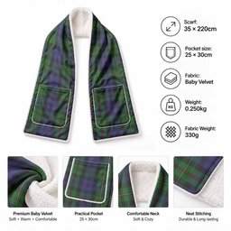 MacEwan (MacEwen) Tartan Hand-Warmer Pocket Scarf