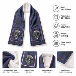 Morgan Tartan Crest Pocket Scarf - Ultimate Plaid Gift Wrap