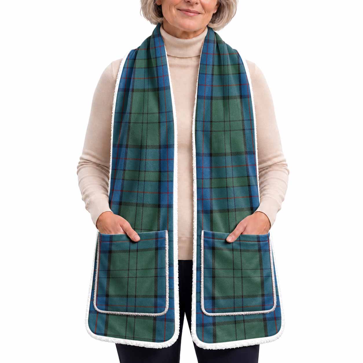 Lockhart Tartan Hand-Warmer Pocket Scarf