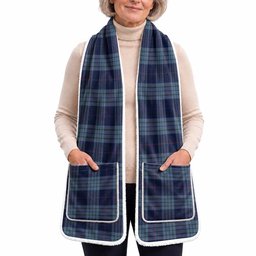 Roberts of Wales Tartan Hand-Warmer Pocket Scarf