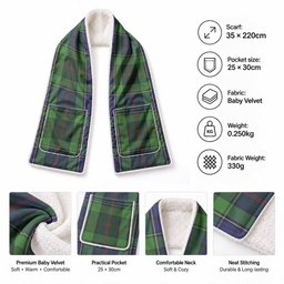 Rutledge Tartan Hand-Warmer Pocket Scarf