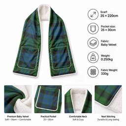 MacKie (McKie) Tartan Hand-Warmer Pocket Scarf