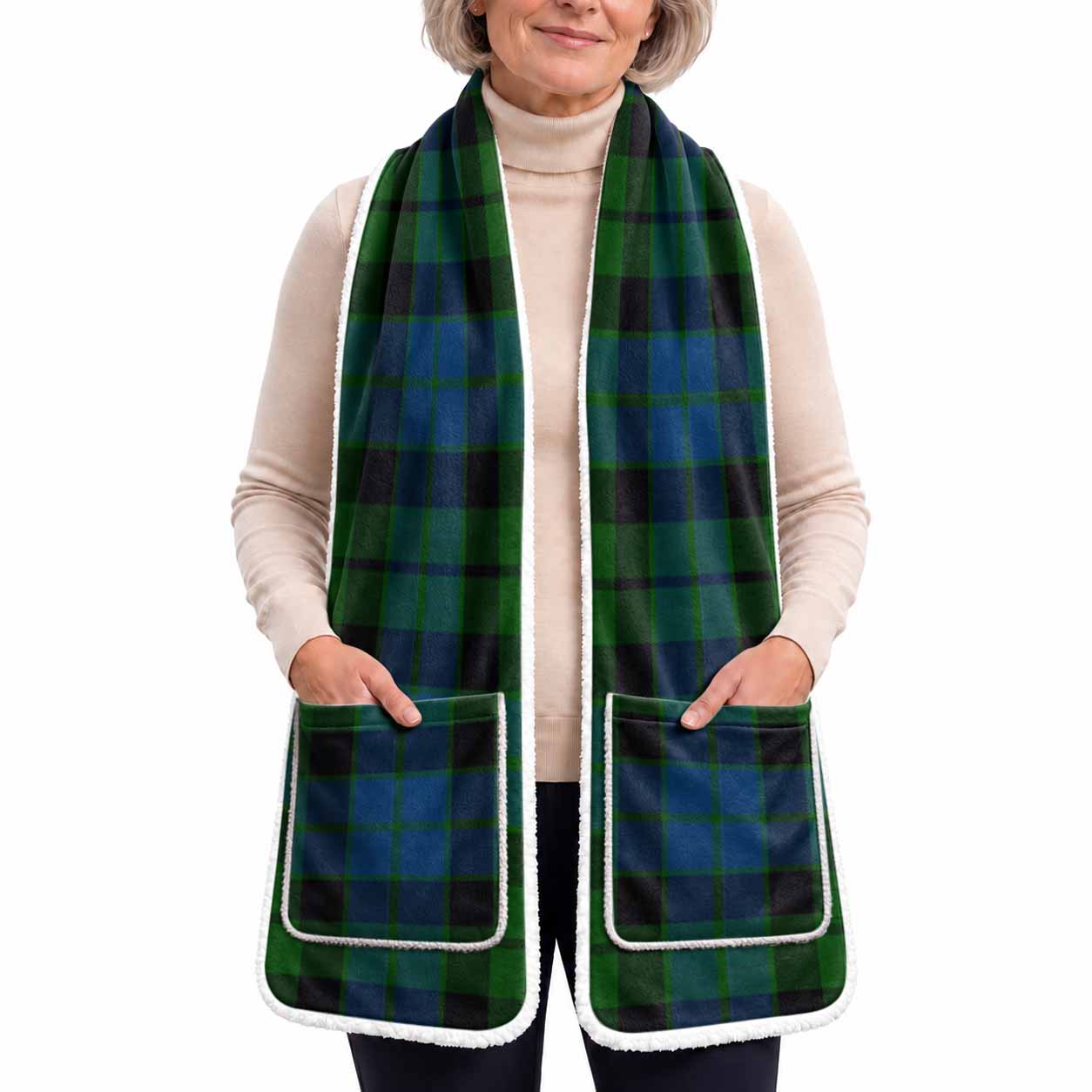 MacKie (McKie) Tartan Hand-Warmer Pocket Scarf