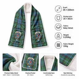 Lyon Tartan Crest Pocket Scarf - Ultimate Plaid Gift Wrap