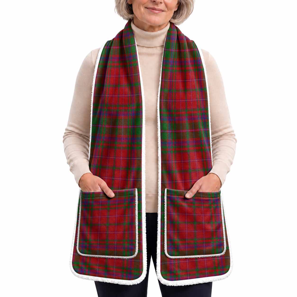 MacDougall (McDougall) Tartan Hand-Warmer Pocket Scarf