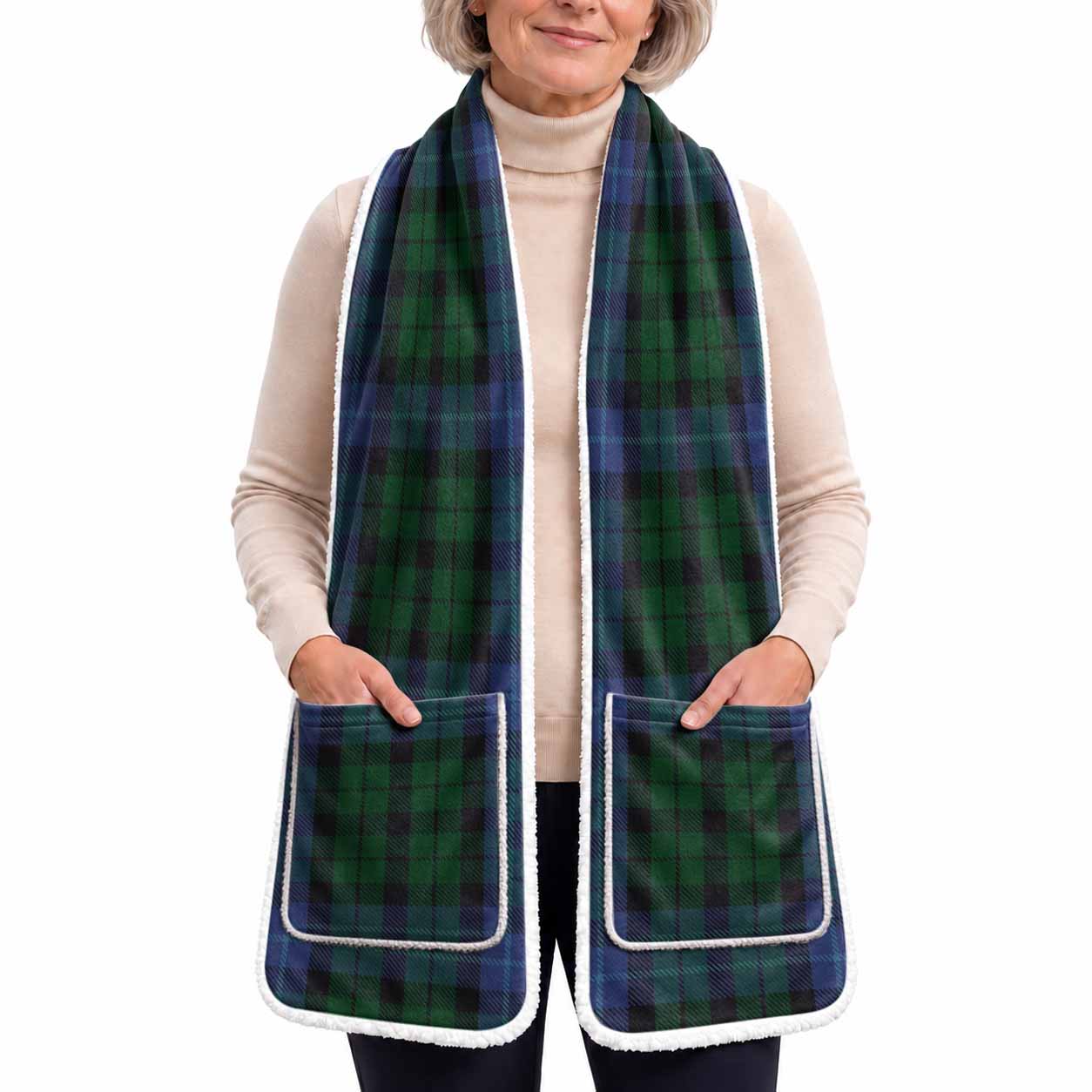 MacIntyre (McIntyre) Tartan Hand-Warmer Pocket Scarf