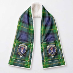 Meldrum Tartan Crest Pocket Scarf - Ultimate Plaid Gift Wrap