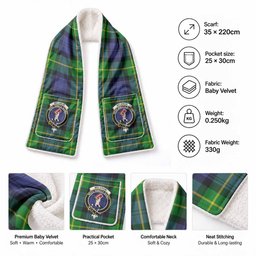 Meldrum Tartan Crest Pocket Scarf - Ultimate Plaid Gift Wrap