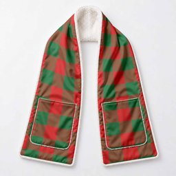 Moncrieff (Moncreiffe) Tartan Hand-Warmer Pocket Scarf