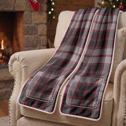 MacPherson (McPherson) Tartan Hand-Warmer Pocket Scarf