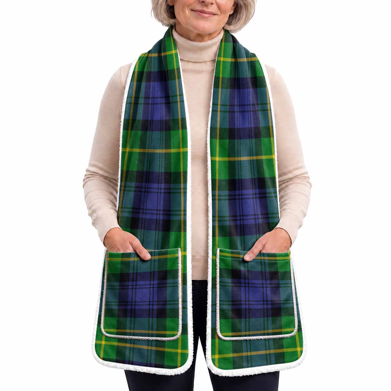 Meldrum Tartan Hand-Warmer Pocket Scarf