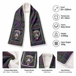 MacDonald (McDonald) of Clanranald Tartan Crest Pocket Scarf - Ultimate Plaid Gift Wrap