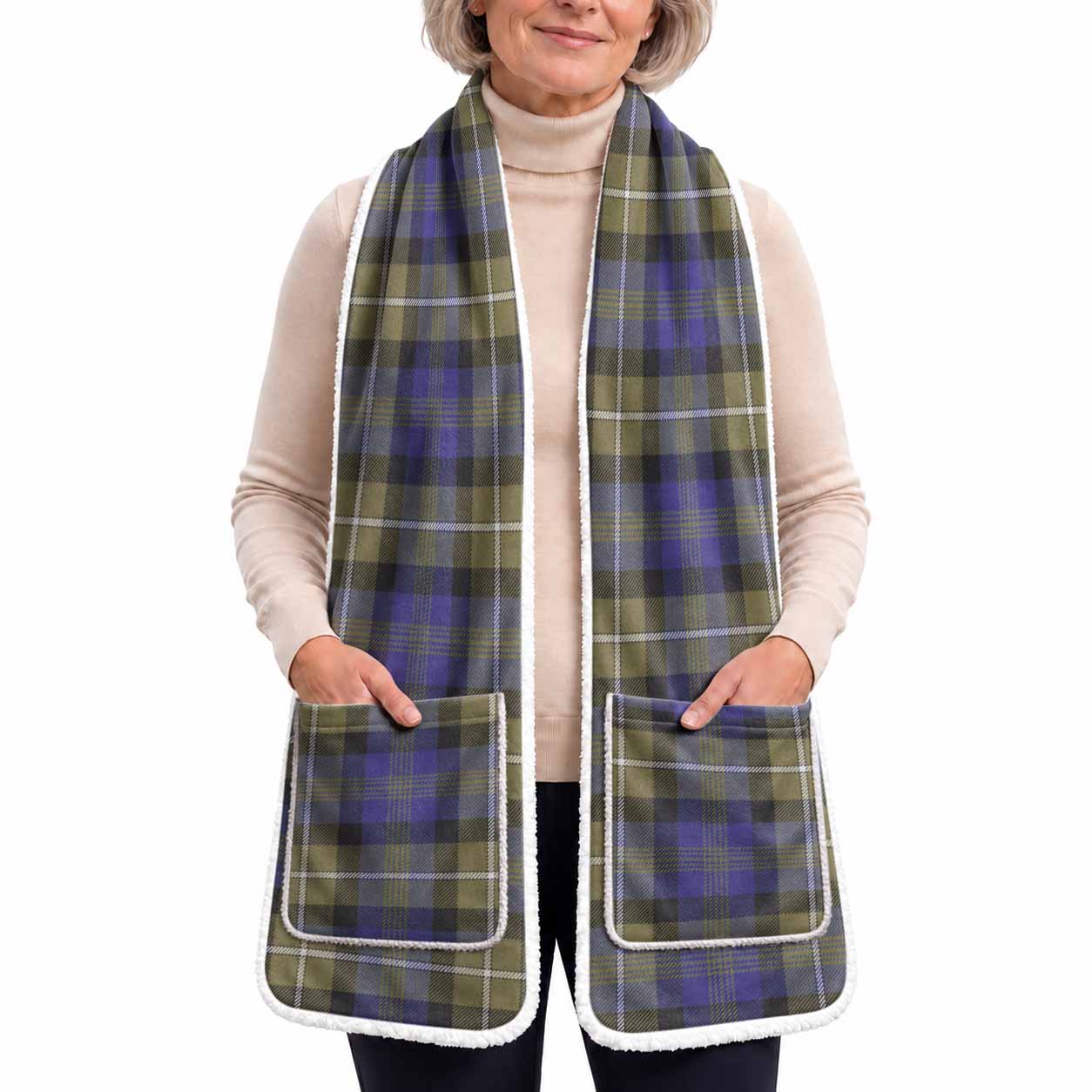 Rennie Tartan Hand-Warmer Pocket Scarf