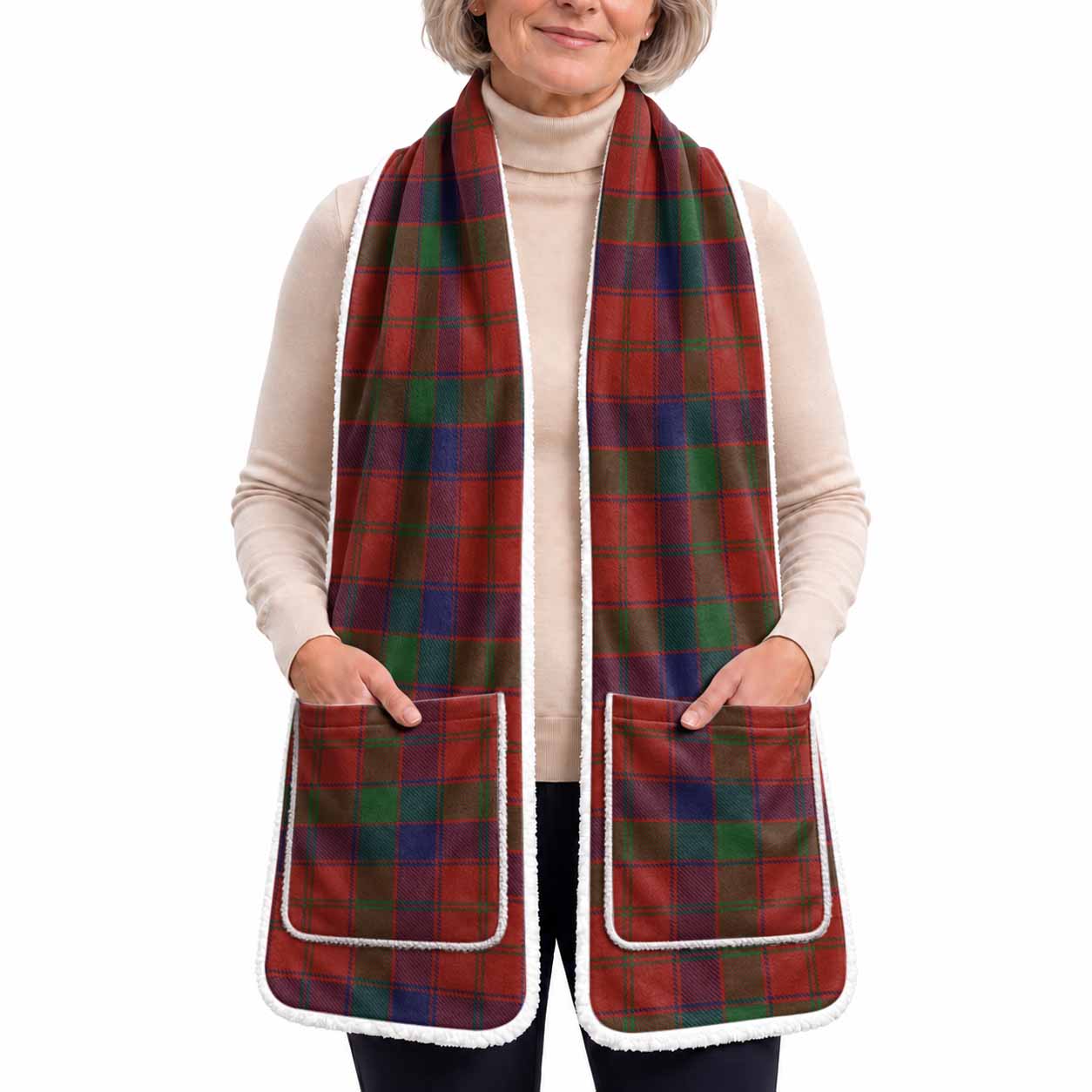 Robertson Tartan Hand-Warmer Pocket Scarf