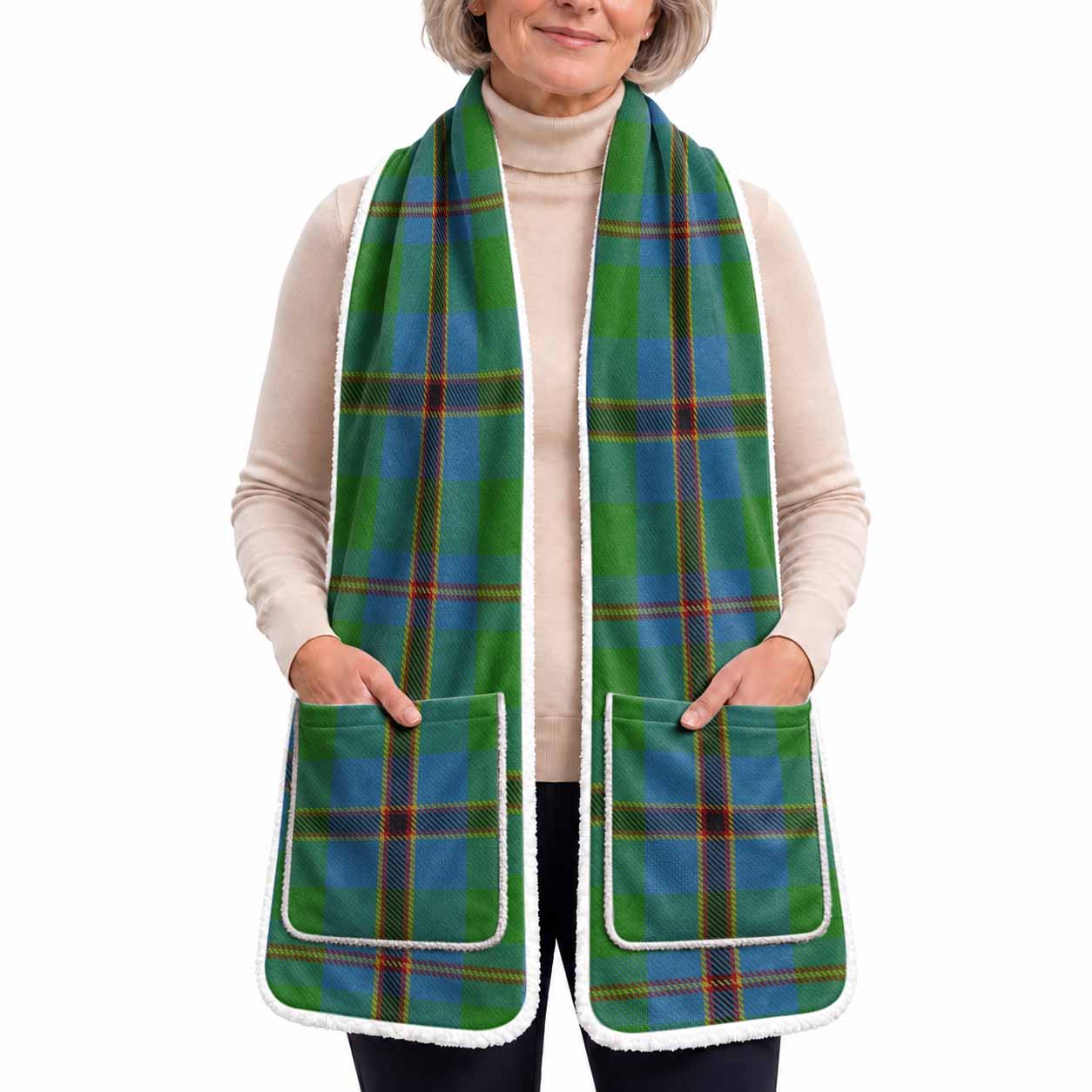 Snodgrass Tartan Hand-Warmer Pocket Scarf