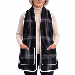 McKenna Tartan Hand-Warmer Pocket Scarf